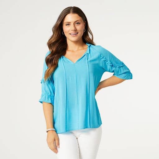 COCO + CARMEN - Wholesale Blouse - Women's - Alice V-Neck Ruffle Sleeve Top5