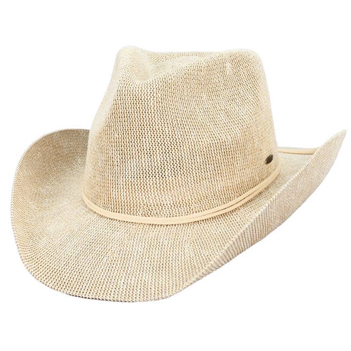 Chapeau de cowboy avec bordure métallique C.C pour la vente par Madeline Love
