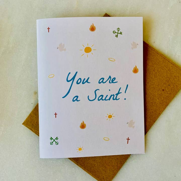 Catholic Thank You Card | Saint Card for wholesale by Catholic Card Co.
