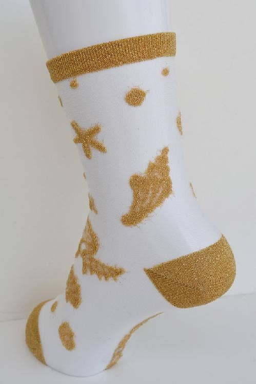 Tabbisocks - Wholesale Socks - Women's - SHIMMERY CLEAR SEASHELL1