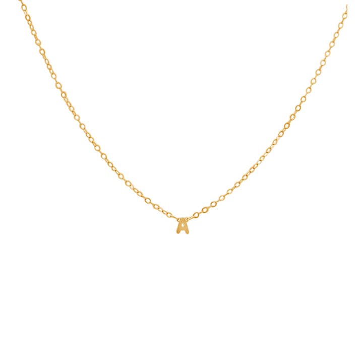 Mini Initial Necklace for wholesale by Anna Janelle Jewelry