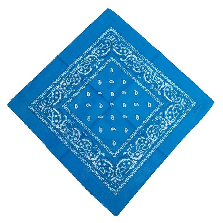 MKS America - Wholesale Bandana - Women's - Boho fancy Paisley Print cotton Bandana -22*22inches