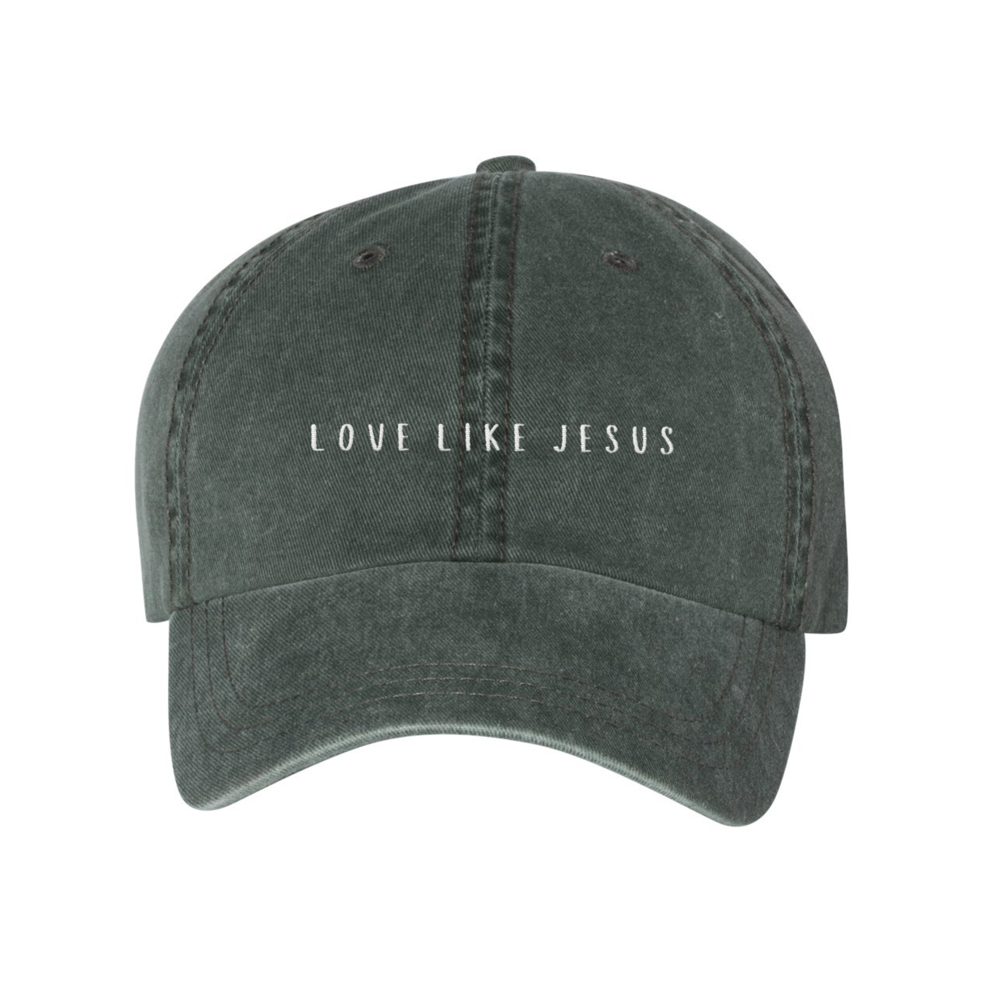 Scripted Pearl - Wholesale Baseball Cap - Women's - Love Like Jesus Embroidered Baseball Cap, Christian Ball Hat12