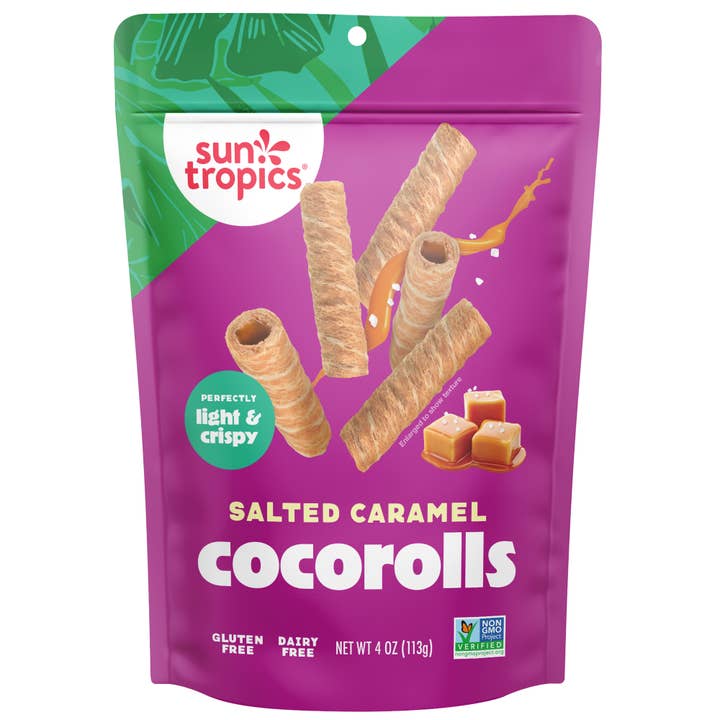Sun Tropics CocoRolls - Salted Caramel, 12 - 4.0 oz for wholesale by Sun Tropics