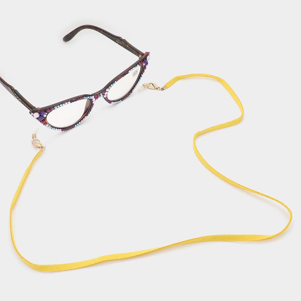 Sensibling Corp. - Wholesale Sunglasses/Eyeglasses Strap - Women's - Suede Mask Chain / Glasses Chain / I.D Holder Necklace3