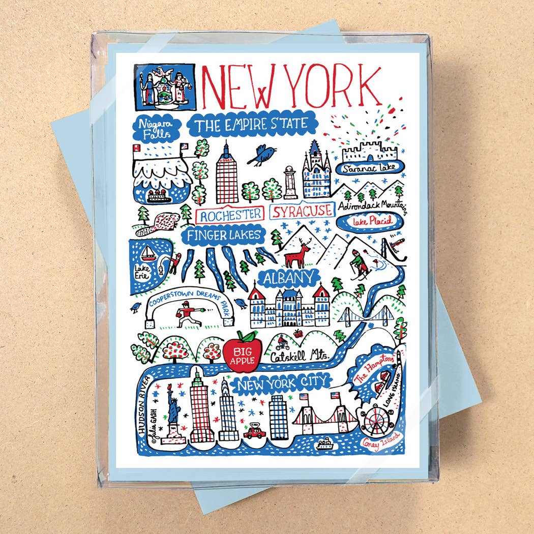 Allport Editions - Vendita all'ingrosso Set di cartoleria/cancelleria - Serie di Carte in Scatola Statescapes - scopri tutti i 29 Stati!18