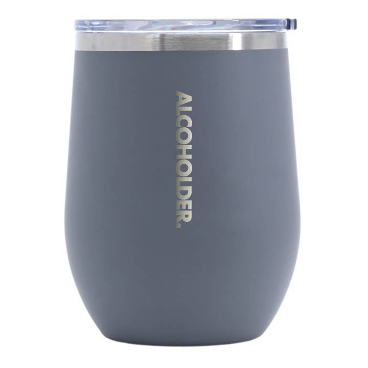 ALCOHOLDER - Wholesale Insulated mug/tumbler - Stemless Vacuum Insulated Wine Tumbler - 355ml (12oz)5
