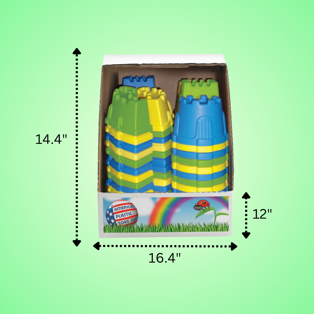 American Plastic Toys - Wholesale Toy Set - Kids - Sand Castle Mold Assortment Plastic Toy for Kids3