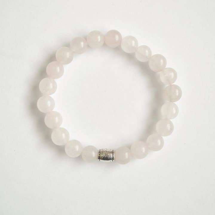 Alora Boutique Inc. - Wholesale Beaded Bracelet - Matte Rose Quartz Gemstone Bracelet | Unconditional love, Self-love, and Kindness9