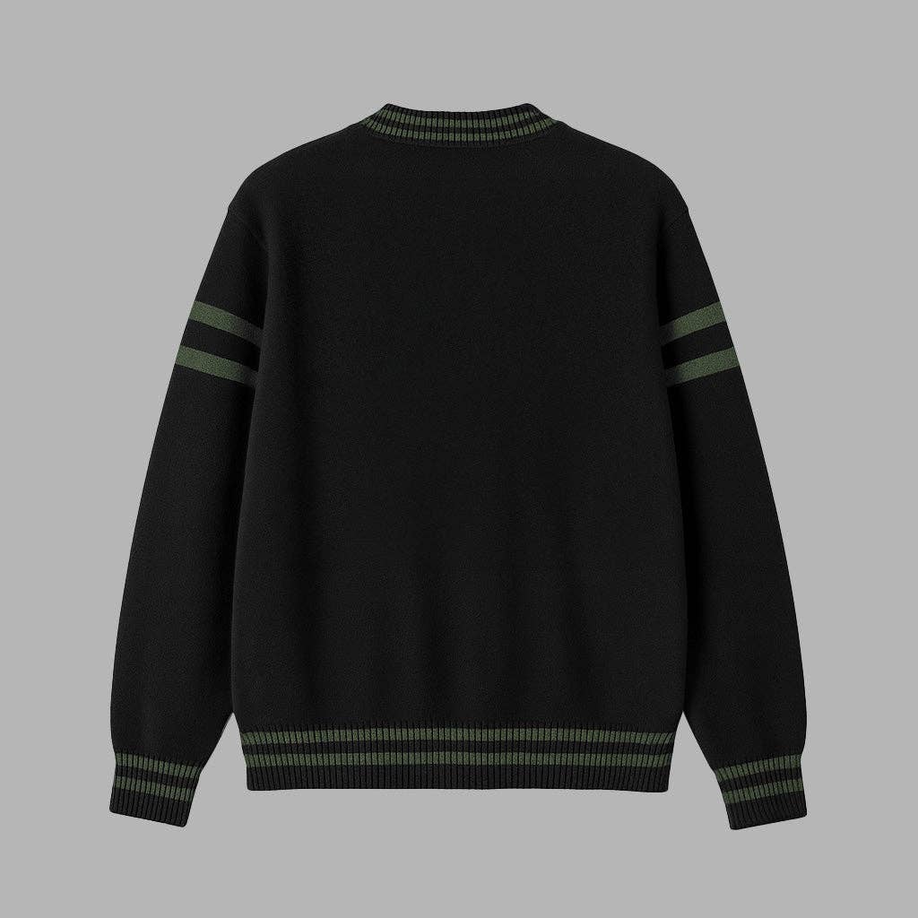 Blvck Paris - Wholesale Cardigan - Men's - Harry Potter x Blvck Slytherin Cardigan1