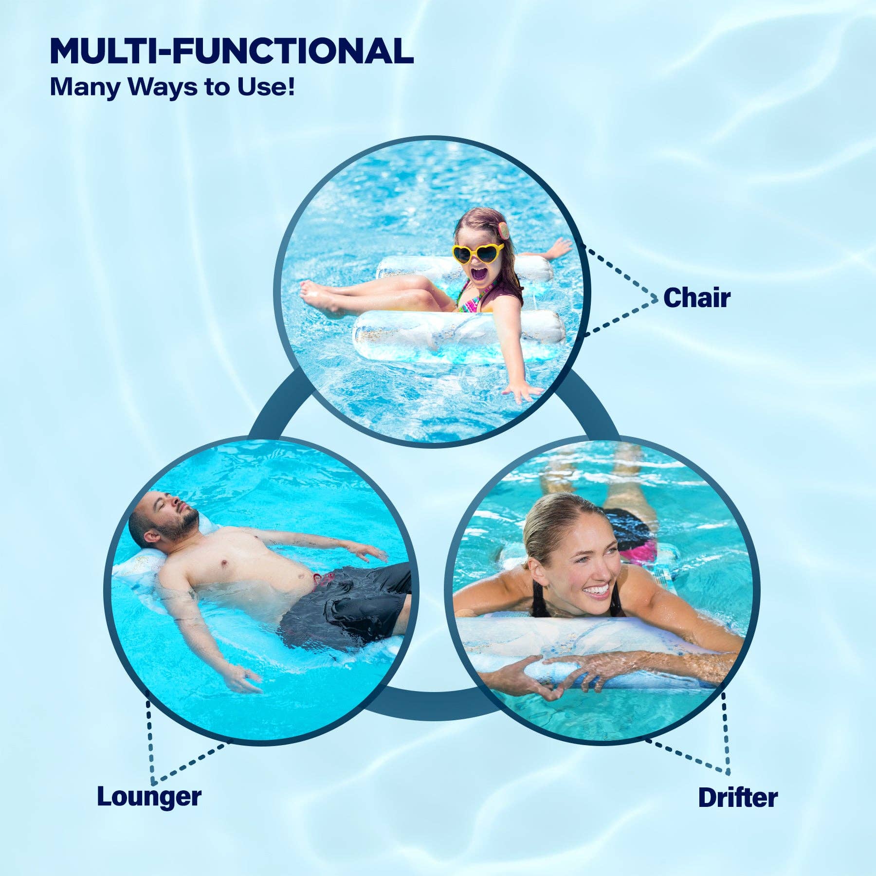 Infinite Basics - Wholesale Hammock - Pool Hammock 2 in 1 Lounger & Chair1