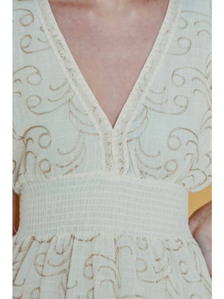 Lula Natura - Wholesale Dress - Women's - GRETA BEIGE DRESS2