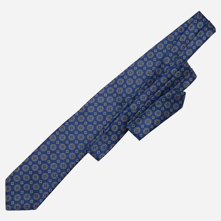 Elizabetta Made in Italy USA – wholesale Necktie – Men’s – Ercole - Silk Jacquard Tie - Ultramarine Blue7