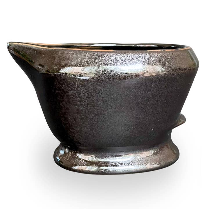 Limited Edition Dark High Gloss Obsidian, One-Dimensional Matcha Whisking Bowl™ for wholesale by Sanko Inc