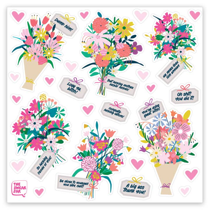 Bouquets Brutalement Honnêtes pour la vente par The Swear Jar