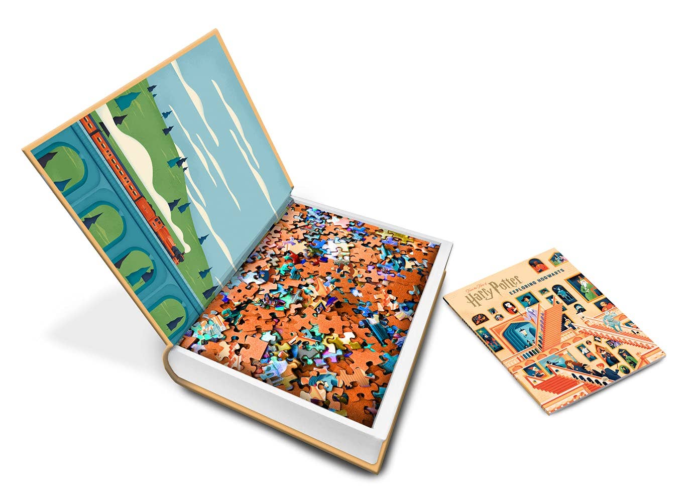 Cardshouse - Wholesale Puzzle - Adult - Exploring Hogwarts Puzzle and Book Set Insight Editions1