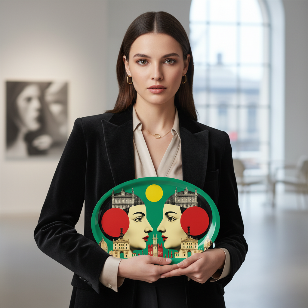 Mouchkine Jewelry - Wholesale Decorative Tray - art chitecture tray 31x22 cm2