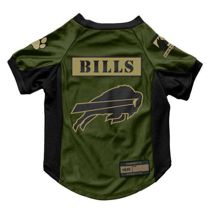 Little Earth Productions - Vente Maillot – chien - Maillot extensible Valor pour animaux de compagnie de la NFL Buffalo Bills