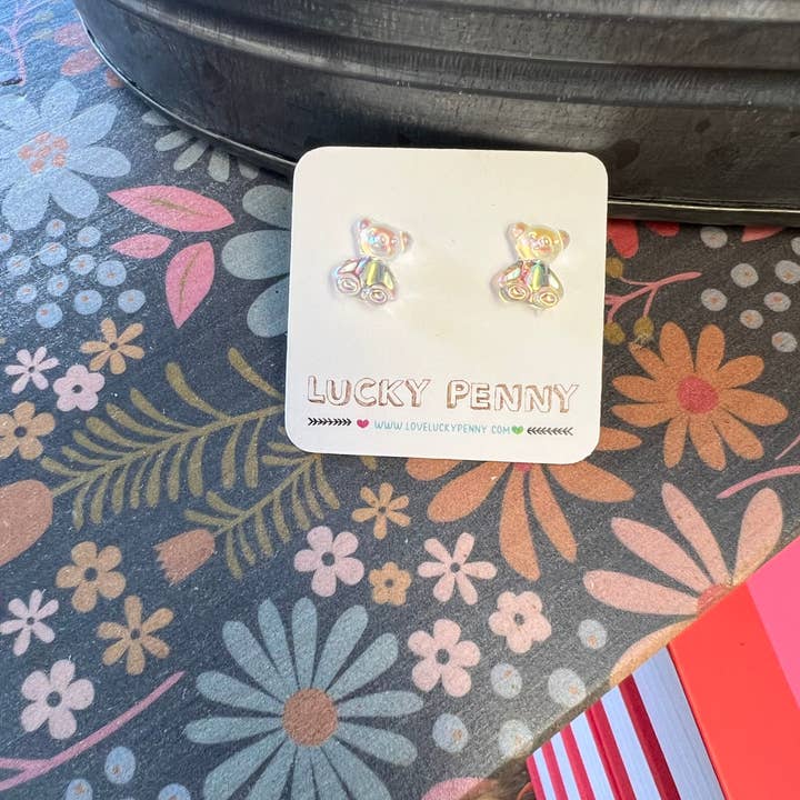 Lucky Penny - Wholesale Stud/Post Earrings - Gummy Bear Earring - Assorted4