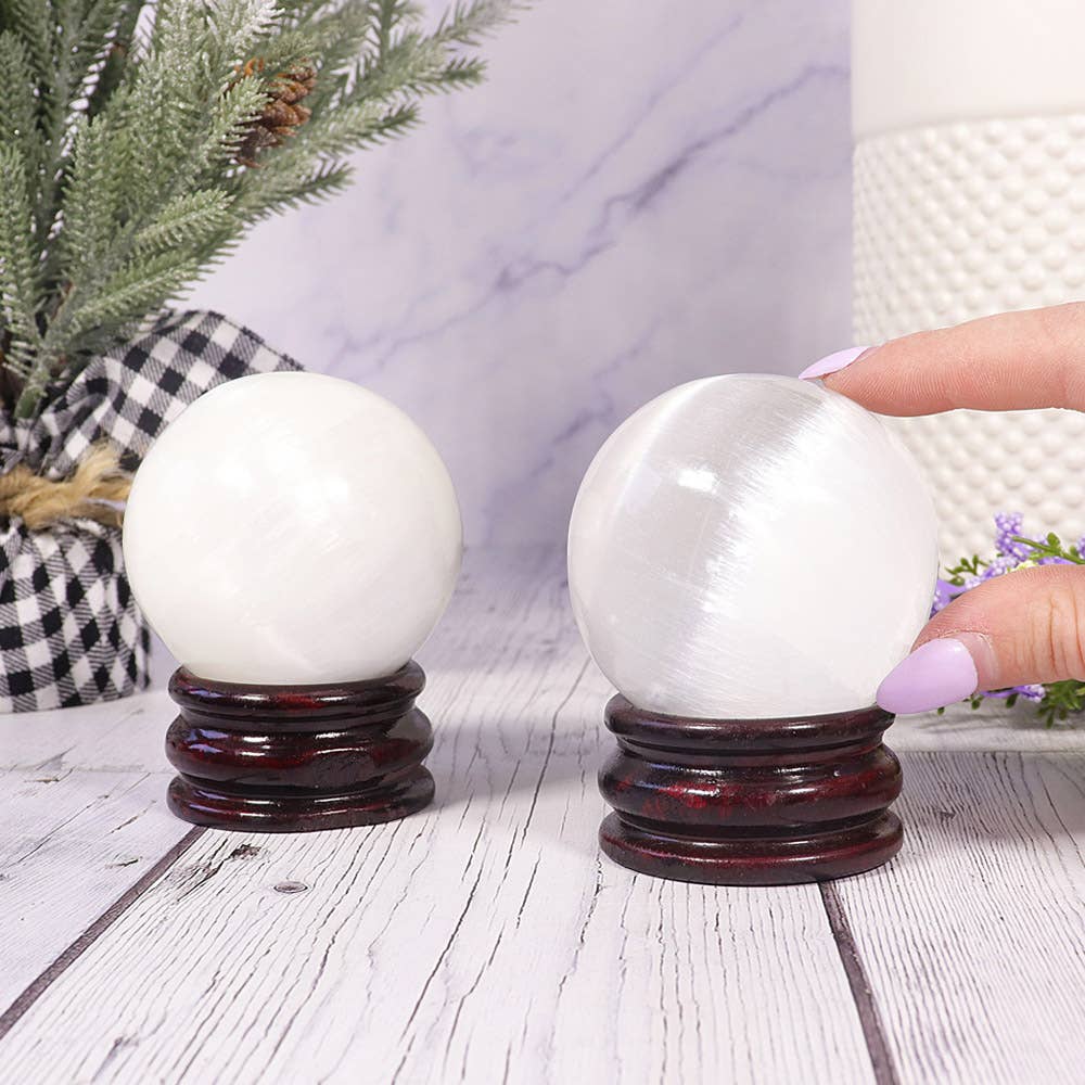 Natures Artifacts Inc - Wholesale Spiritual Stone/Crystal - Selenite Sphere  | Crystal Sphere4