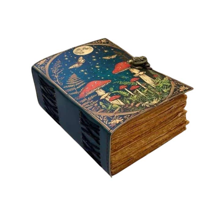 Billion Brothers – wholesale Journal cover – Mushroom Leather Journal Notebook Travel Diary Spell Book2