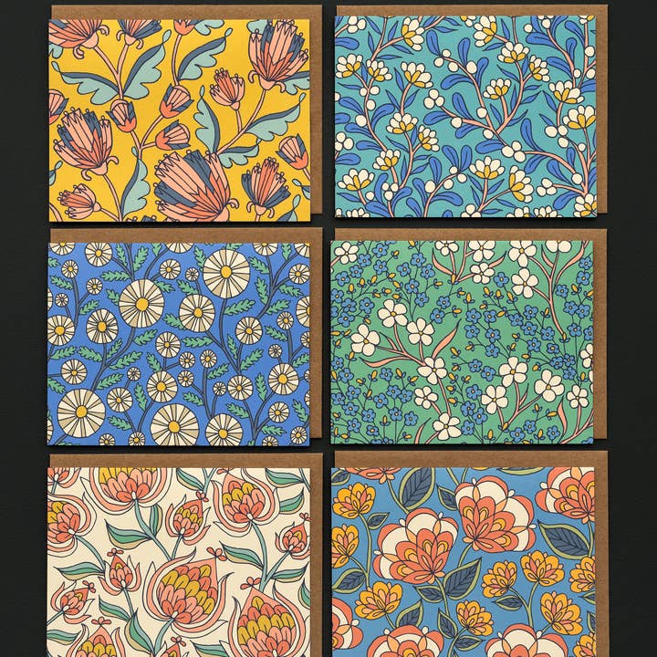 Little Things Studio - Wholesale Everyday Greeting Card - 6 Greeting Cards - Floral