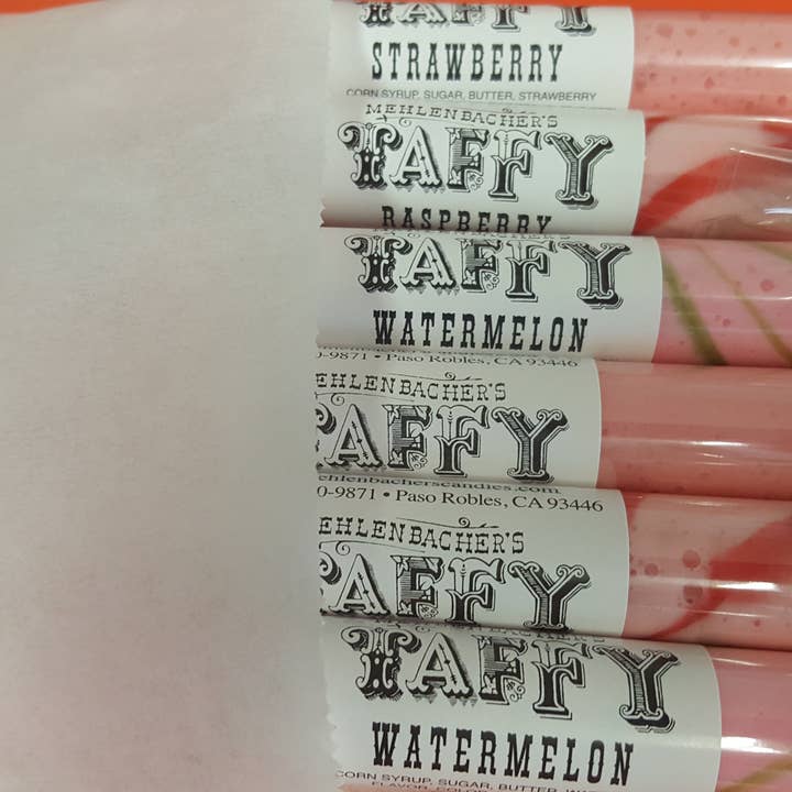 Mehlenbacher's Taffy - Vente Caramel écossais - Boîte Taffy Rose1