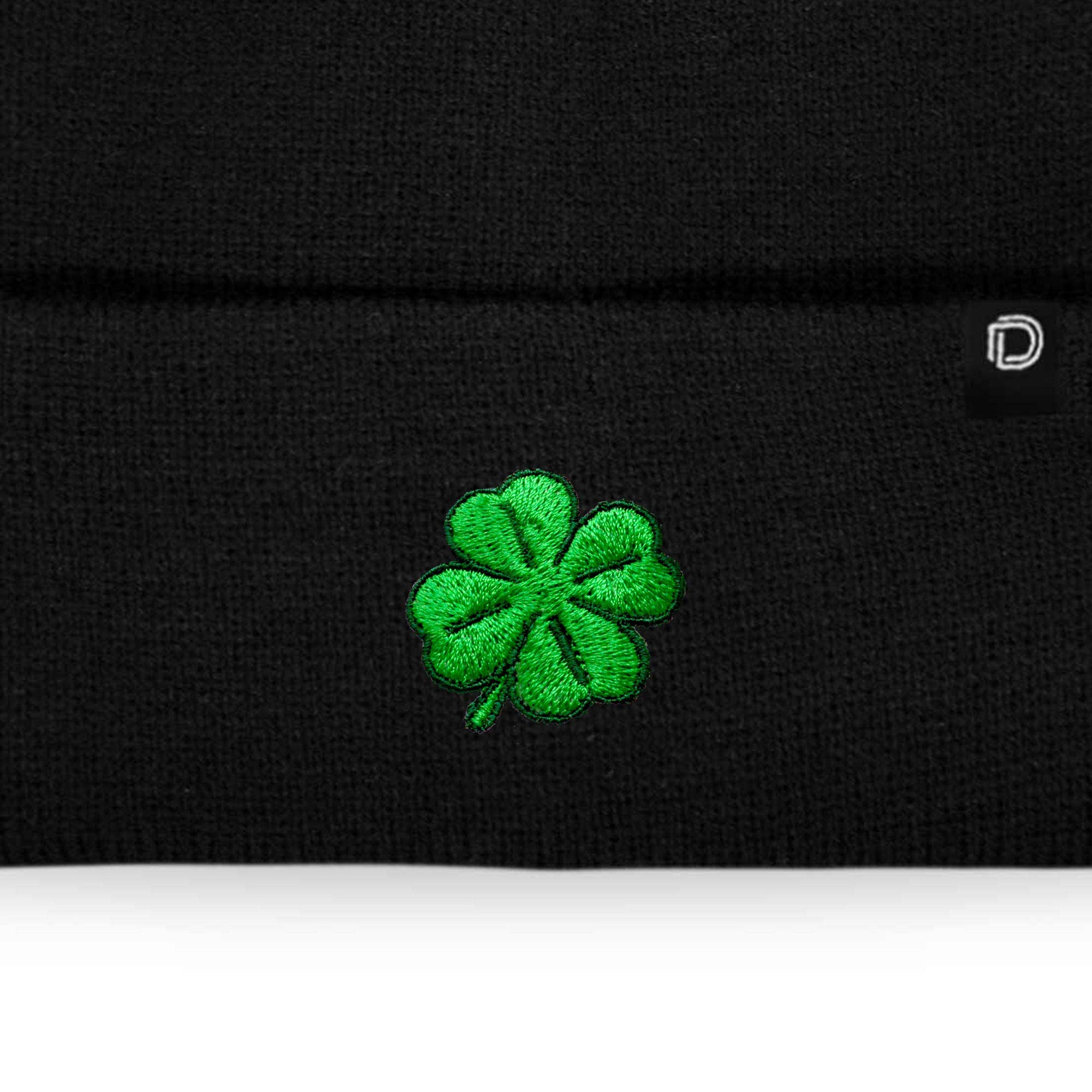 Dalix - Wholesale Beanie - Women's - Dalix Embroidered Clover Beanie Cap Cuffed Knit Hat Women7