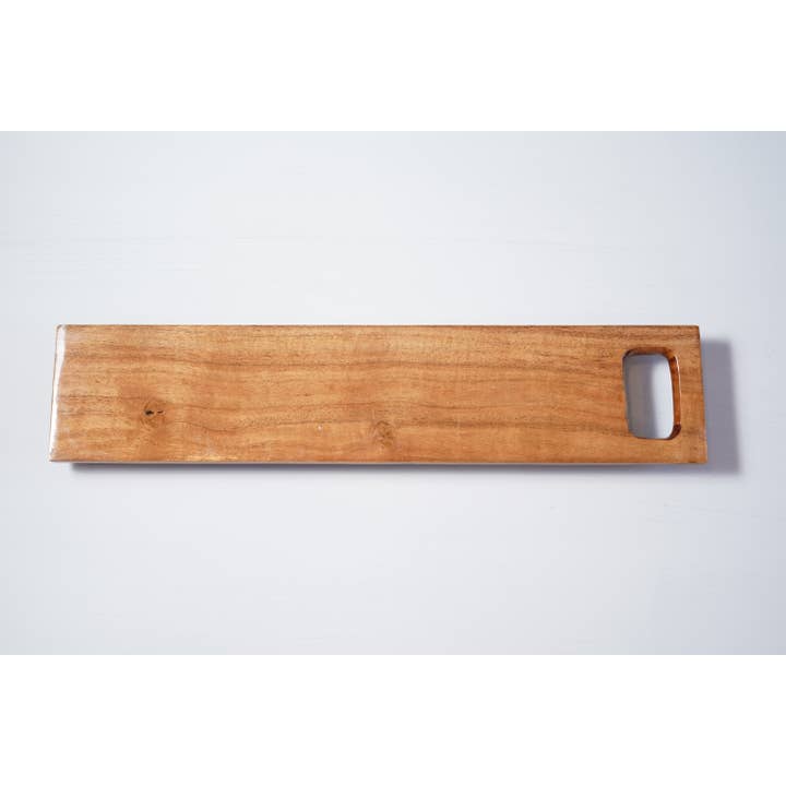 Casa Amarosa - Venta al por mayor Tablas de quesos - Tabla de charcutería de madera de teca hecha a mano, 17.9 x 3.6 pulgadas