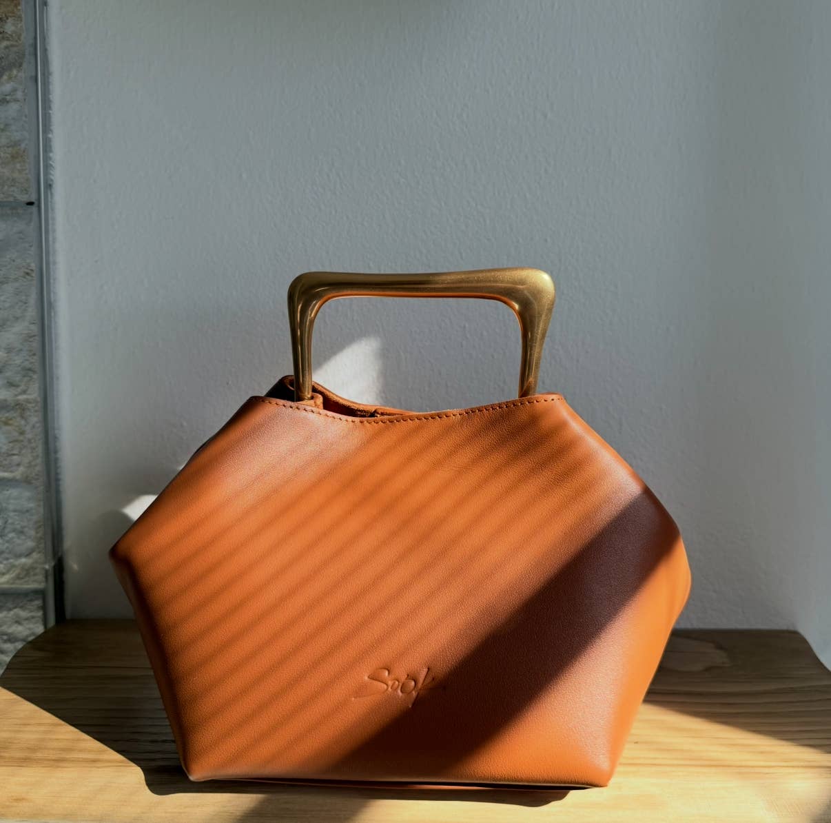 Sook Stainable - Vendita all'ingrosso Borsa con manico - Donna - Sora - Borsa a mano e a spalla in pelle autentica metallizzata9