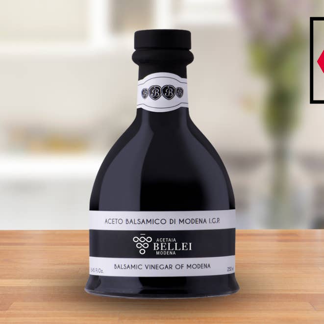 Bellei. Black Balsamic Vinegar of Modena 8.45 oz (250ml) for wholesale by Casacella Foods