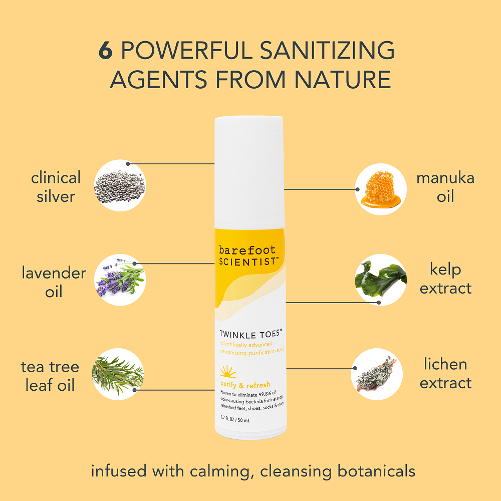 Barefoot Scientist - Wholesale Deodorant - Unisex - Twinkle Toes | Foot-freshening, odor-eliminating super spray10