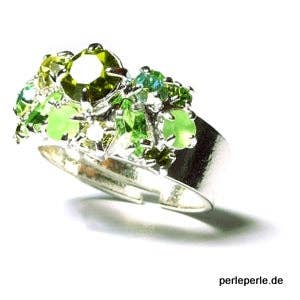 perleperle - Wholesale Multi-Stone Ring - Ring with sparkling Swarovski stones3
