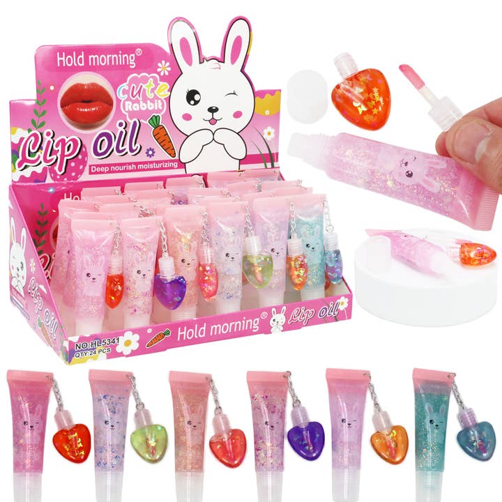 Cap Zone - Wholesale Lipgloss - Bunny 2-in-1 Vloeibare Olie Lipgloss Knijptube - 24 stuks0