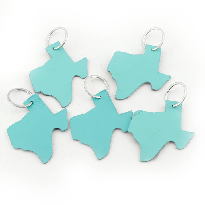 Western Linens - Wholesale Keychain - Unisex - Texas Cowhide Keychain