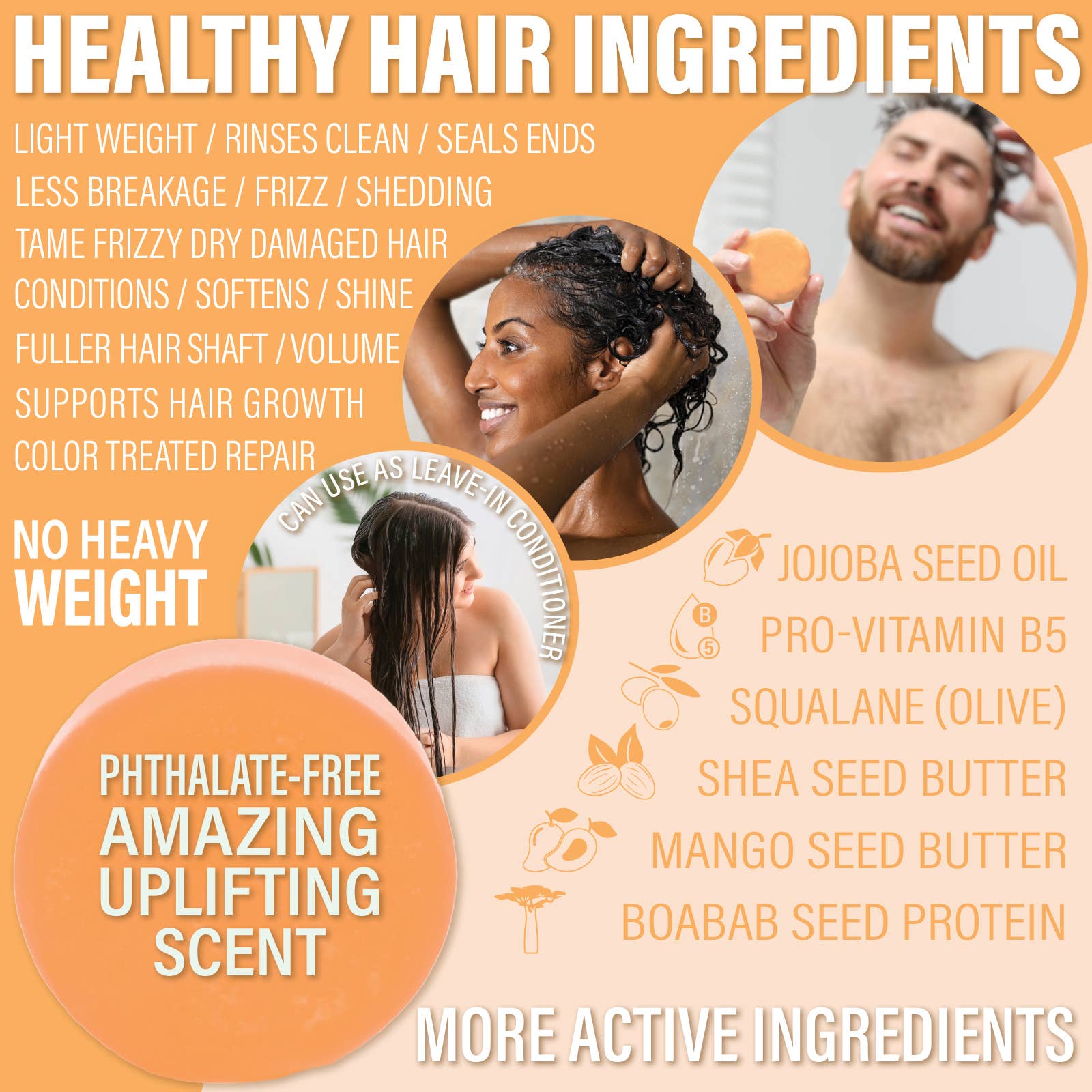 Luxiny Products - Luxurious Bath and Body - Vendita all'ingrosso Balsamo per capelli - Balsamo Bar | Mango | Controllo dell'effetto crespo | Burro di mango1