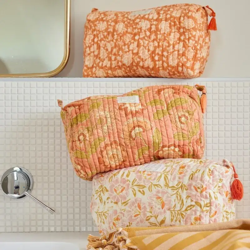 Bonheur du Jour - Wholesale Toiletry Bag - Women's - Toiletry bag - Arushi Pumpkin1