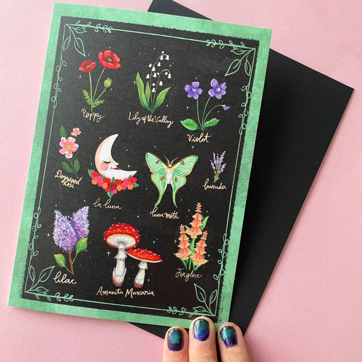 Besitos & Giggles Creations - Wholesale Everyday Greeting Card - Materia Botanica Floral all occasion greeting card2