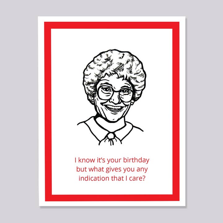Golden Girls Sophia Birthday Card for wholesale by Design Corner