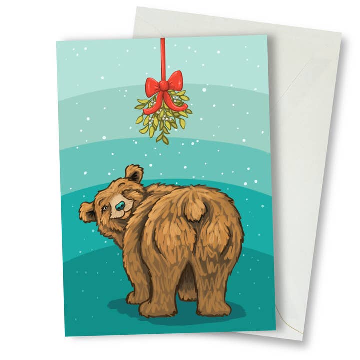 Carte de vœux Kiss This pour la vente par Amanda Rose Warren