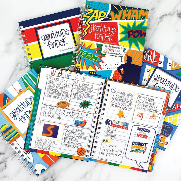 Denise Albright® - Wholesale Journal/Diary - Kids - Gratitude Finder® Journals | Adventure Series | Pack of 6