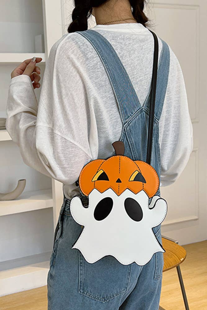 Wholesale Halloween Pumpkin Ghost Crossbody Bag ZK2093 for