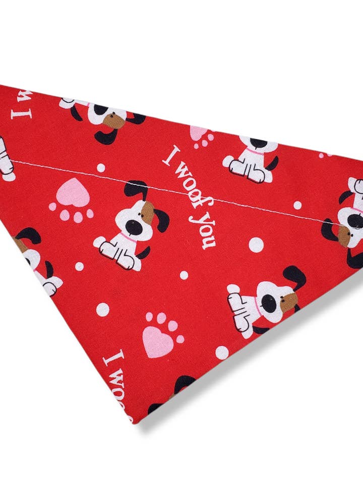 I Woof You Bandana for wholesale by Pawtastic Attire