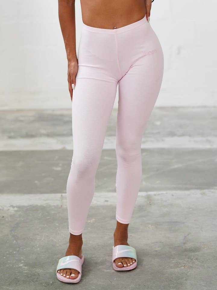 LEGGINGS IN BABY PINK for wholesale by BUNNIES ROOM