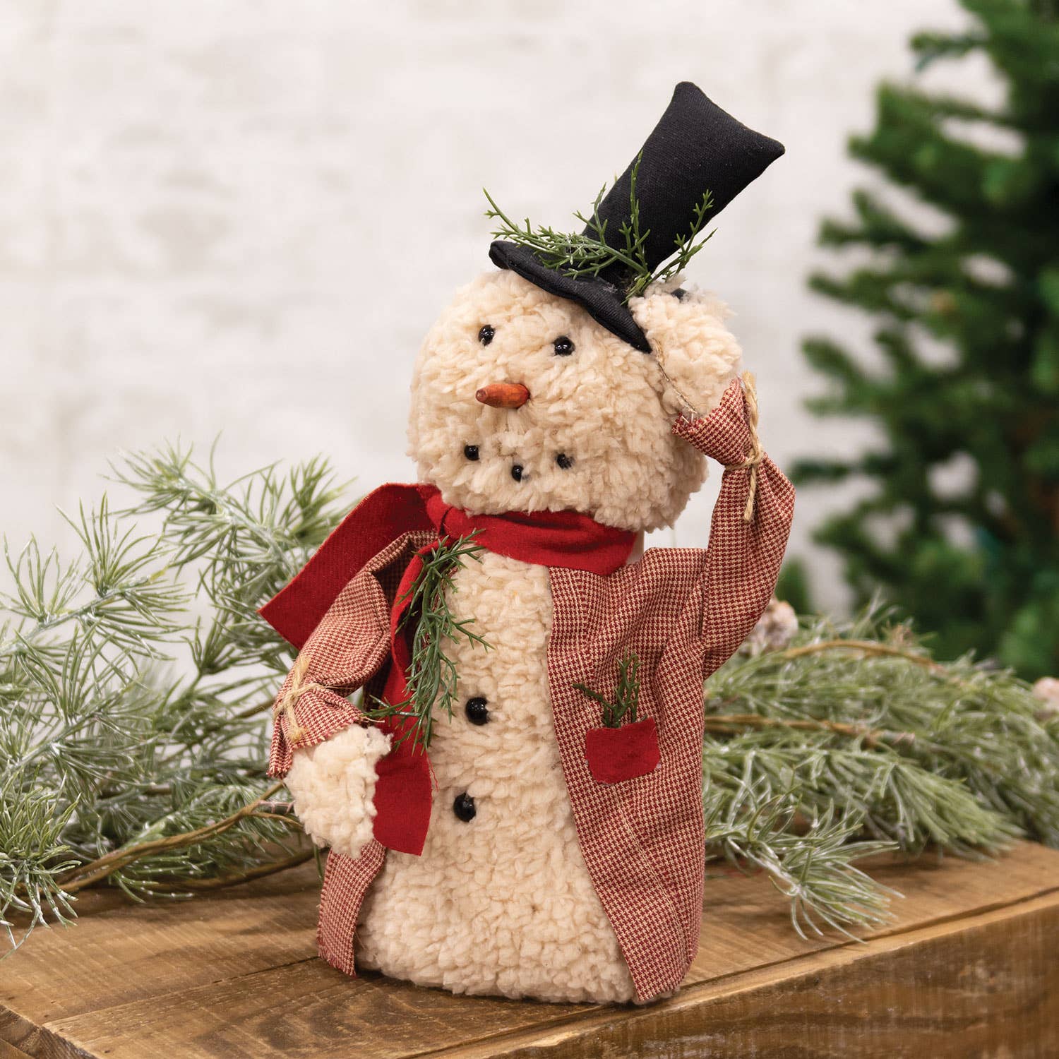 The Hearthside Collection - Wholesale Christmas Decoration - Winter Greeting Snowman Doll w/Top Hat1