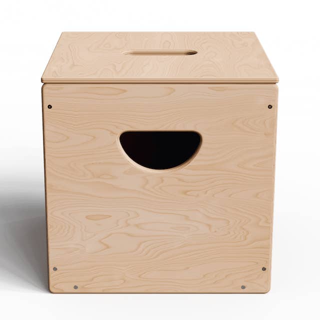 ToyBox 14" Baltic Birch Toy Storage Box for wholesale by All Circles