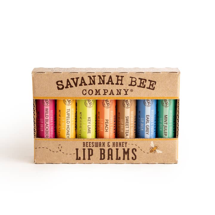 Savannah Bee Company - Wholesale Lip Balm - Bee the Balm Set (assortment of 7 lip balms)