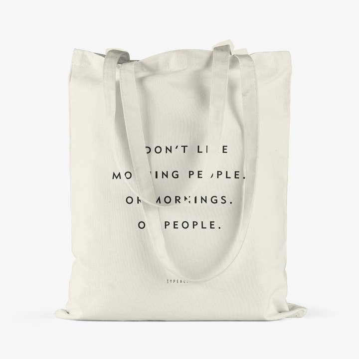 typealive - Venta al por mayor Bolsa grande - Unisex - Bolsa de algodón/Morning People2