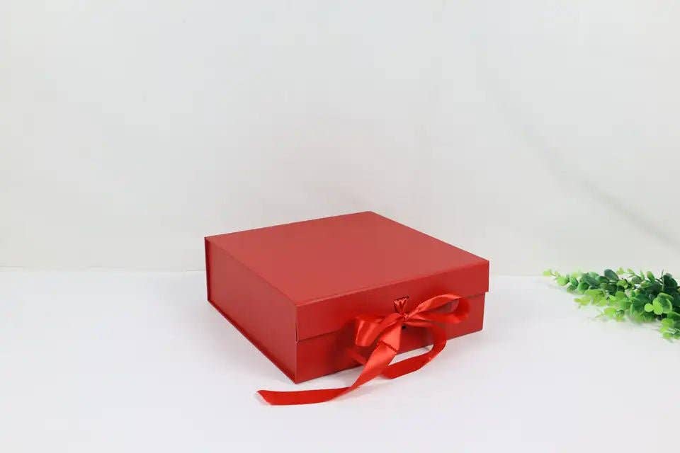 Elegant Design Supply - Wholesale Gift Box - Folding Square Gift Box with Ribbon1