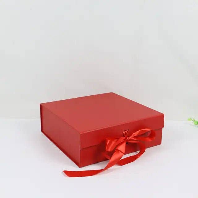 Elegant Design Supply - Wholesale Gift Box - Folding Square Gift Box with Ribbon1